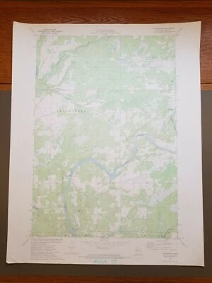 Оригинальная винтажная топографическая карта Торнэппл, Висконсин 1971 USGS 27 дюймов x 22 дюйма - Изображение 1 из 4