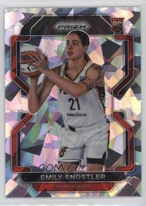 2022 Panini Prizm WNBA Ice Prizm Emily Engstler #184 Rookie RC