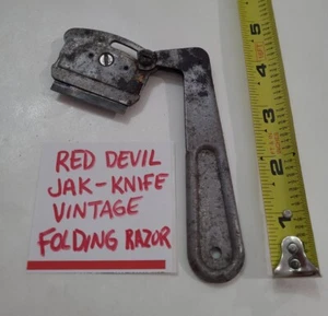 Red Devil Razor Blade JAK -Knife Folding Pocket Scraper Carpentry Jak Knife Tool - Picture 1 of 21