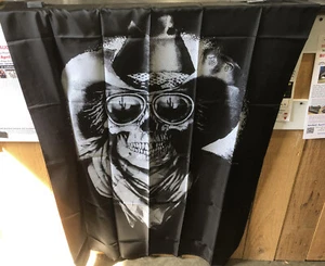 Cowboyhut Totenkopf Wandbehang Wandteppich 45" Schild Banner Rebell Biker Sonnenbrille - Bild 1 von 4