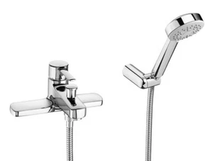 Roca Targa Deck Mounted Bath Shower Mixer & Handset - A5A1860C00 Chrome - Picture 1 of 3