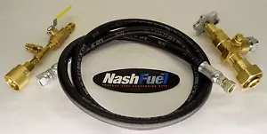 Kit de transferencia de propano líquido 1-5/8""-20 1-1/4"" para montacargas Acme descarga relleno tanque - Imagen 1 de 1