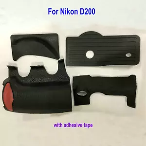 Guscio fotocamera lato inferiore impugnatura pollice slot copertura gomma per Nikon D200 ricambi - Foto 1 di 6