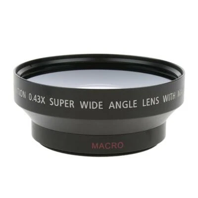 62mm 0.43X Wide Angle & Lens for DSLR Camera with 82 mm Filter Thread - Image 1 of 4