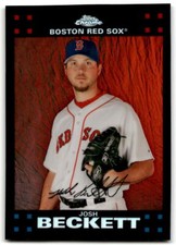 2007 Topps Chrome Refractors #184 Josh Beckett NM-MT Red Sox