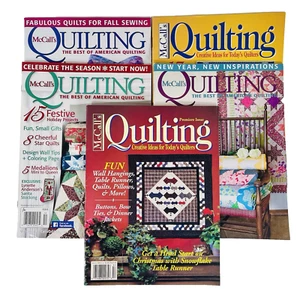 McCall’s Quilting Magazines Lot of 5 – RARE Premiere Issue + Holiday Issue - Picture 1 of 17