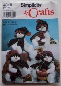 16" Snowman decor Christmas pattern 4845 uncut - Picture 1 of 2