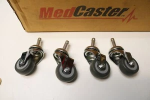 4x Lot 2" x 3/4" Medcaster Swivel Grip Ring Caster 901960 7/16 x 1-7/16" Stem - Picture 1 of 8