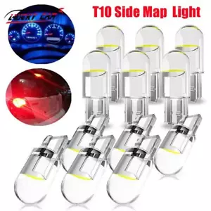 10x T10 W5W 194 168 501 LED Interior Bulb License Plate Light Side Map Lamp New - Picture 1 of 19