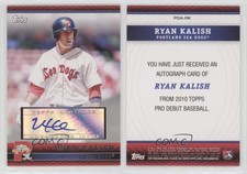 2010 Topps Pro Debut Prospect Auto Ryan Kalish #PDA-RK Rookie Auto RC