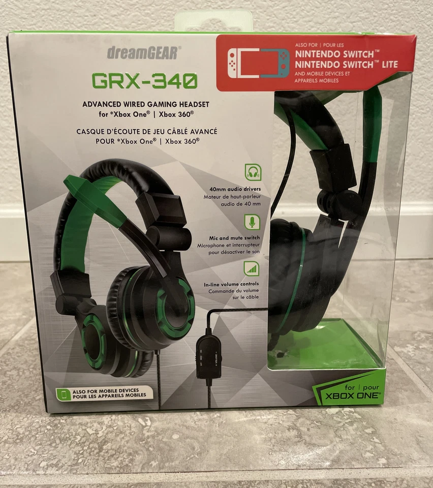 Auriculares para juegos dreamGEAR DGXB1-6615 GRX-340 para Xbox One Foto 1 de 1