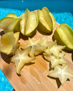 Thai Star Fruits Fresh 5Lbs  Fruits. Fwang Tung & Arkin Varieties. Actual Fruits - Picture 1 of 7