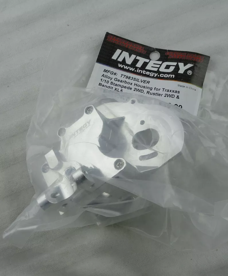 Traxxas 2WD Stampede/Rustler Silver Alloy Gear Box INTT7983S - Image 1 of 1