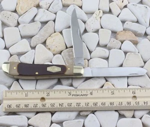 Schrade Classic Old Timer Trapper Folding Pocket Knife 94OT Brown Sawcut Delrin - Picture 1 of 5