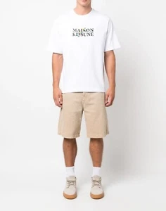 CAMISETA DE HOMBRE MAISON KITSUNE ESTAMPADO FLORAL LOGOTIPO LM00115KJ0119P100 - Imagen 1 de 5