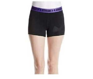 Under Armour Damen Kompressionsshorts Heatgear | Schwarz - Lila 1277380 | - Bild 1 von 3
