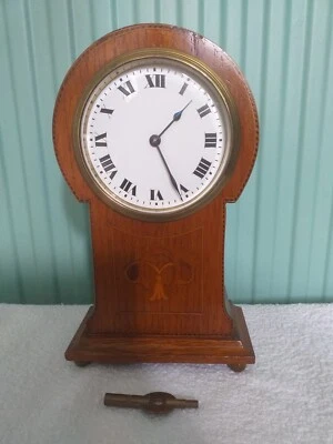Edwardian Oak Cased Mantel Shelf Clock Buren Movement - Image 1 of 4