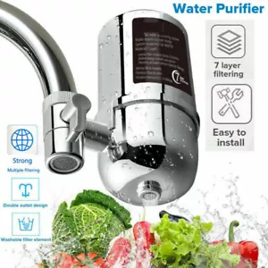 Faucet Water Filter For Kitchen Sink Or Bathroom Mount Filtration Tap Purifier - Picture 1 of 13