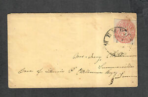CSA Sc#56x2 Memphis Ten. 5c Red Provisional Sep 11 1861 W/ Patriotic Lettersheet