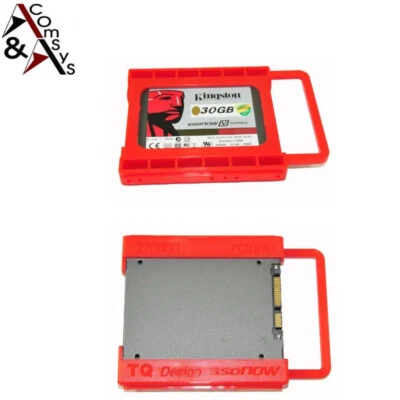 2.5" in 3.5" Einbaurahmen SSD HDD Festplatte Rot - Bild 1 von 4