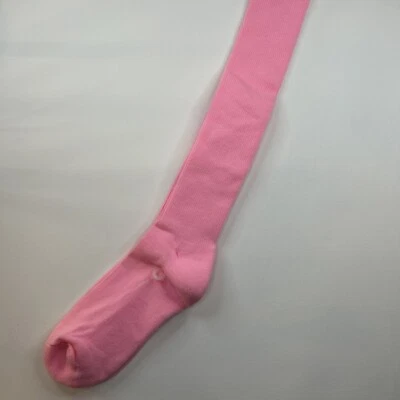 VTG Socks Crew Pink School Girl Knee High 80s 27" NOS Acrylic Nylon Blend 10-13 - Image 1 of 4