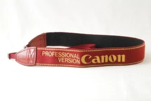 [Excellent] Canon PROFESSIONAL VERSION Camera Shoulder Strap Red JAPAN Limited - Picture 1 of 4