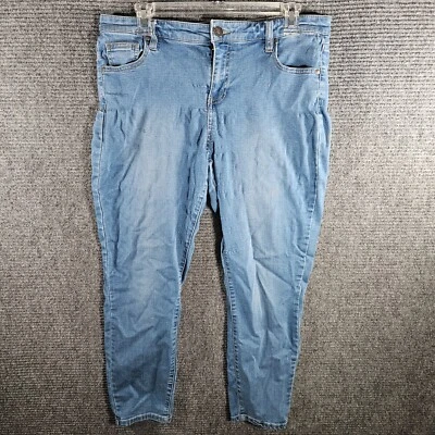 Pantalones de mezclilla Buffalo David Bitton Aubrey azules elásticos, hasta el tobillo talla 12/32 Foto 1 de 4