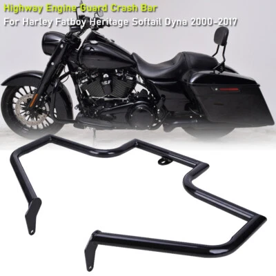 Protector de motor barra de choque carretera para Harley Heritage FLSTC Softail Fatboy 2000-09 Foto 1 de 4