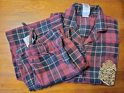 Juego de pijama a cuadros Pottery Barn Teen Harry Potter Hogwarts XXS Foto 1 de 4