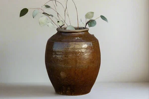 Antikes goldbraunes Martaban Gefäß - Bild 1 von 4