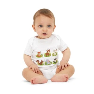 Cute Woodland Animal Infant One Piece, Baby Bodysuit, Toddler Outfit, Baby - Picture 1 of 2