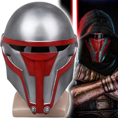 Movie Star Wars Sith Lord Darth Revan PVC Helmet Mask Halloween Cosplay Prop  - Image 1 of 4
