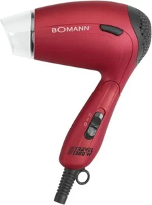 Bomann Reisehaartrockner mit 1300W Föhn 2 Temperaturstufen Kompakt & Klappbar - Bild 1 von 8