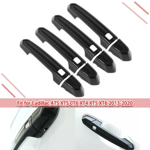 Fit For Cadillac ATS XTS CT6 XT4 XT5 13-2020 Black Door Handle cover trim - Foto 1 di 10