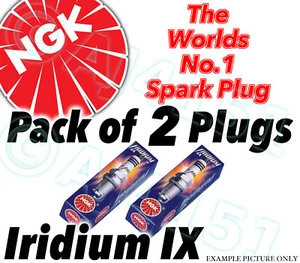 2x NEW NGK IRIDIUM IX SPARK PLUGS - Part No. BKR5EIX Stock No. 6341 2pk - Picture 1 of 1