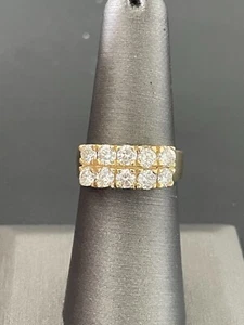 14k Yellow Gold 1.20 ctw Round Cut Diamond Ring (A60) - Picture 1 of 8