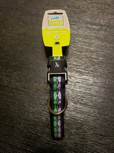 Collar de perro con clip de moda para salto de 9"-13" pequeño cuello ajustable púrpura verde - Imagen 1 de 3
