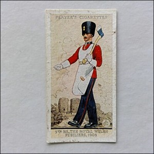 John Player Uniforms Territorial Army 21 5th Bn Welsh Cigarette Card (CC10)