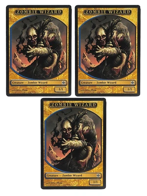 Magic The Gathering: MTG 3x Zombie Wizard-Creature ARB 4/4 (NF) - Image 1 of 2