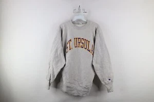 Vtg 80s Champion Reverse Weave Mens Large Distressed St Ursula Sweatshirt USA - Picture 1 of 17