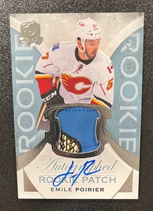 2015-16 Upper Deck The Cup Rookie Autograph Patch 237/249 #176 Emile Poirier