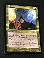 Meddling Mage Light Play LP Planeshift Magic the Gathering MTG Rare Blue White