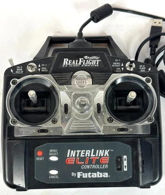 Futaba RealFlight RC Simulador de Vuelo Gran Controlador Elite Interconexión Lisa USB Foto 1 de 4