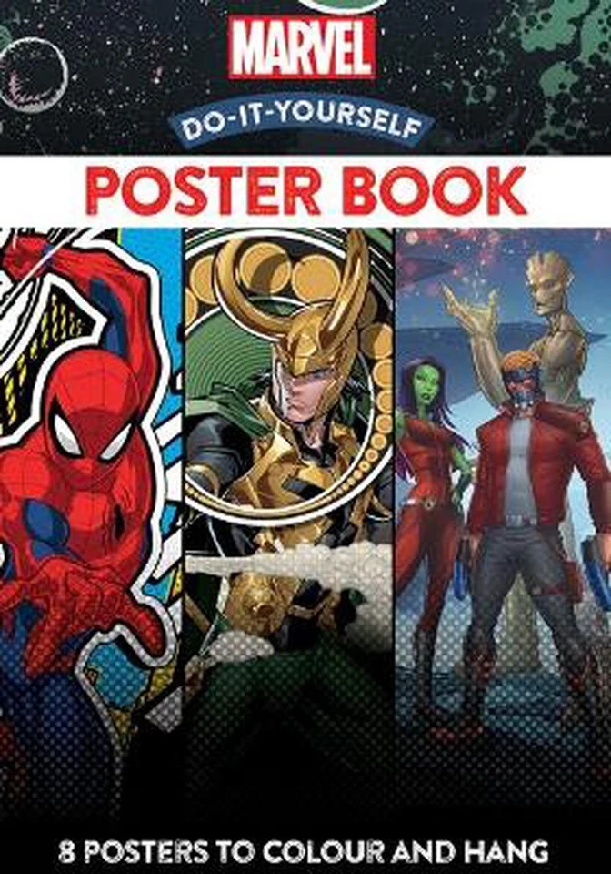 Marvel: Do-It-Yourself Poster Book by Rebecca Elliott Paperback Book - Image 1 of 1