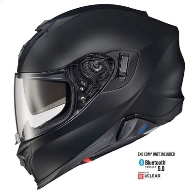 NEW Scorpion EXO T520 Motorcycle Street Helmet W/EXO-COM Bluetooth Kit Sz. Large - Image 1 of 3