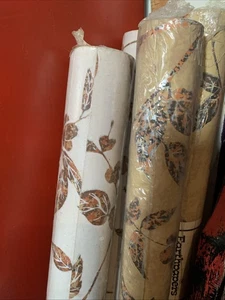 4 Rolls REDUCED Viva VTG Mid-Century Wallpaper Rolls Metallic New - Picture 1 of 15