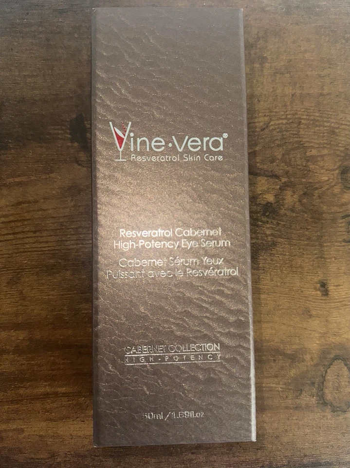 Suero para ojos de alta potencia Vine Vera Resveratrol Cabernet 50 ml/1,69 oz TOTALMENTE NUEVO Foto 1 de 4