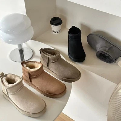 U✨G✨G Winter shoes ladies Classic Ultra Mini Boots Ankle Brown Gray Black - Image 1 of 4