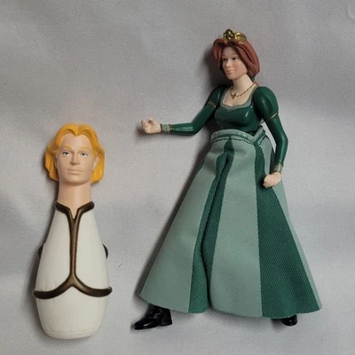 Shrek 2 Princess Fiona Spin Kick Action Figure 5" 2004 Hasbro Price Charming  - Image 1 of 4