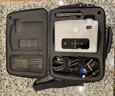 Dell 3400MP Portable Projector Cables Remote Case - Image 1 of 4